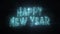 Happy New Year Background Gold Text Animation