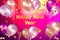 Happy New Year celebration background with balloons