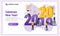 Happy new year concept. People are preparing for the new year 2020 by changing the letter of the year. Can use for web banner, pos