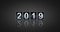 Happy new year concept vintage analog counter countdown timer, retro flip number counter from 2018 to 2019 year