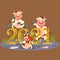 Happy New year,cow,  2021,celebraton , wallpaper ,celebration idea