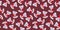 Happy new year with funny mice in christmas red sweathers seamless pattern
