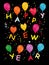 Happy New Year Greetings - Vector