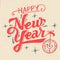 Happy New Year hand lettering