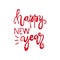 Happy new year handdrawn christmas lettering