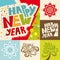 Happy New Year lettering Greeting Card