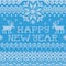 Happy New Year: Scandinavian style seamless knitted pattern with