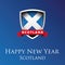 Happy new year Scotland vector