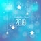 Happy new year text with bokeh background