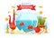 Happy Nowruz Day or Iranian New Year Illustration with Grass Semeni and Fish for Web Banner or Landing Page in Flat Cartoon Hand