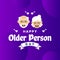 Happy Older Person Day Vector Design Illustration For Celebrate Moment