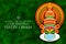 Happy Onam holiday festival background of Kerala South India