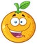 Happy Orange Fruit Cartoon Mascot Character