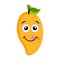 Happy peach emoticon