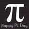 Happy Pi Day Banner March 14th 3.14 Digits of Pi Vector