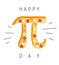 Happy Pi Day! Celebrate Pi Day. Mathematical constant. March 14th 3/14. Ratio of a circleâ€™s circumference to its diameter.