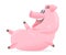 Happy Pig Cartoon