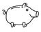 Happy Piggy bank or money box