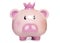 Happy pink pig piggy bank