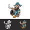 Happy Pirates Canoon Mascot Characters