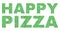 HAPPY PIZZA Text in Dot Style