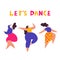 Happy plus size women dancing together.Lets dance