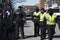 Happy police, St. Patrick\'s Day Parade, 2014, South Boston, Massachusetts, USA