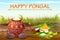 Happy Pongal celebration background