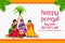 Happy Pongal Holiday Harvest Festival of Tamil Nadu South India Sale and Advertisement background