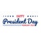 Happy president day february design vector