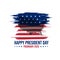 Happy president day february design vector