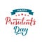 Happy Presidents Day calligraphy hand lettering isolated on white. American patriotic typography poster. Easy to edit vector