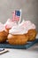 Happy Presidents day, February 17. Patriotic Baking Supply Cup Cake Holders for holiday and july 4th concepts