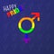 Happy Pride equality gender sign