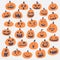 Happy pumpkin face illustration set