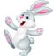 Happy rabbit cartoon