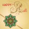 Happy Rakhi greeting card for indian holiday