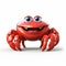 Happy Red Crab: 3d Pixar Illustration For Tv Ads And Social Networking