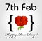 Happy Rose day card