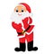 Happy santa claus clapping hands illustration