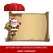 Happy Santa Scroll - Parachute Sack of Gifts