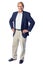 Happy senior and businessman full body portrait with confident, proud and corporate pose. Mature, professional and