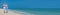 Happy Senior Couple Dancing on Beach Web Banner Panorama