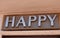 A happy sign