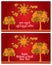 Happy Sinhala and Tamil New Year Red Banner
