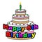 Happy Sixth Birthday Indicates Celebration Greetings And Happiness