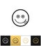 Happy smile logo or joy smiling vector icon