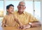 Happy, smile and portrait grandfather and child for family bonding, generations and relax. Affectionate, free time and