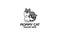 Happy smiling kitty cartoon character logo design illustration. cuteadorable cat mascot vector illustration