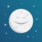 Happy smiling moon design, vector illustration